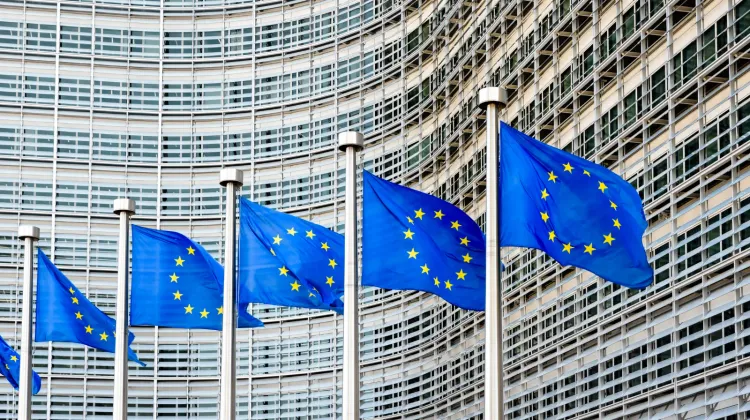 European Commission, EU Flag, Building, Belgium
