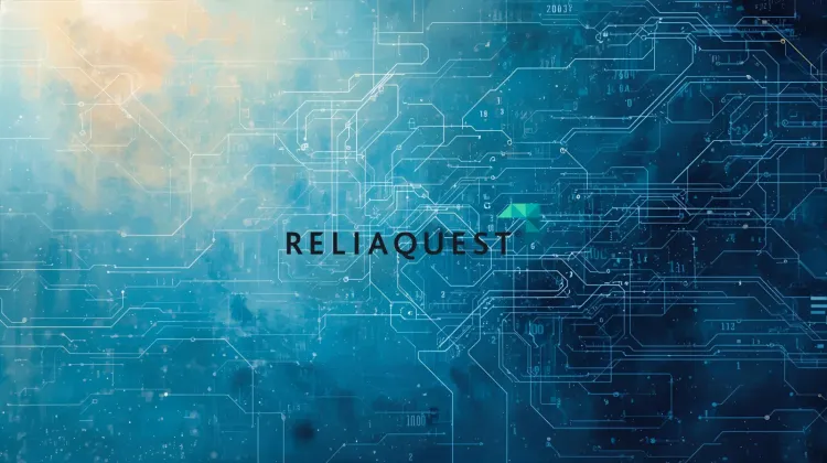 ReliaQuest Logo, cyber background
